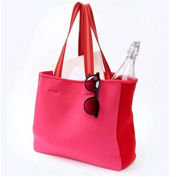 Summersalt Neoprene Pink & Red Beach Tote - Picture 1 of 7